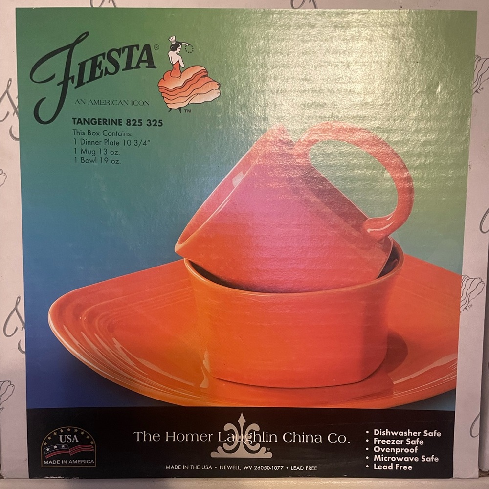 Retired Tangerine fiestaware set